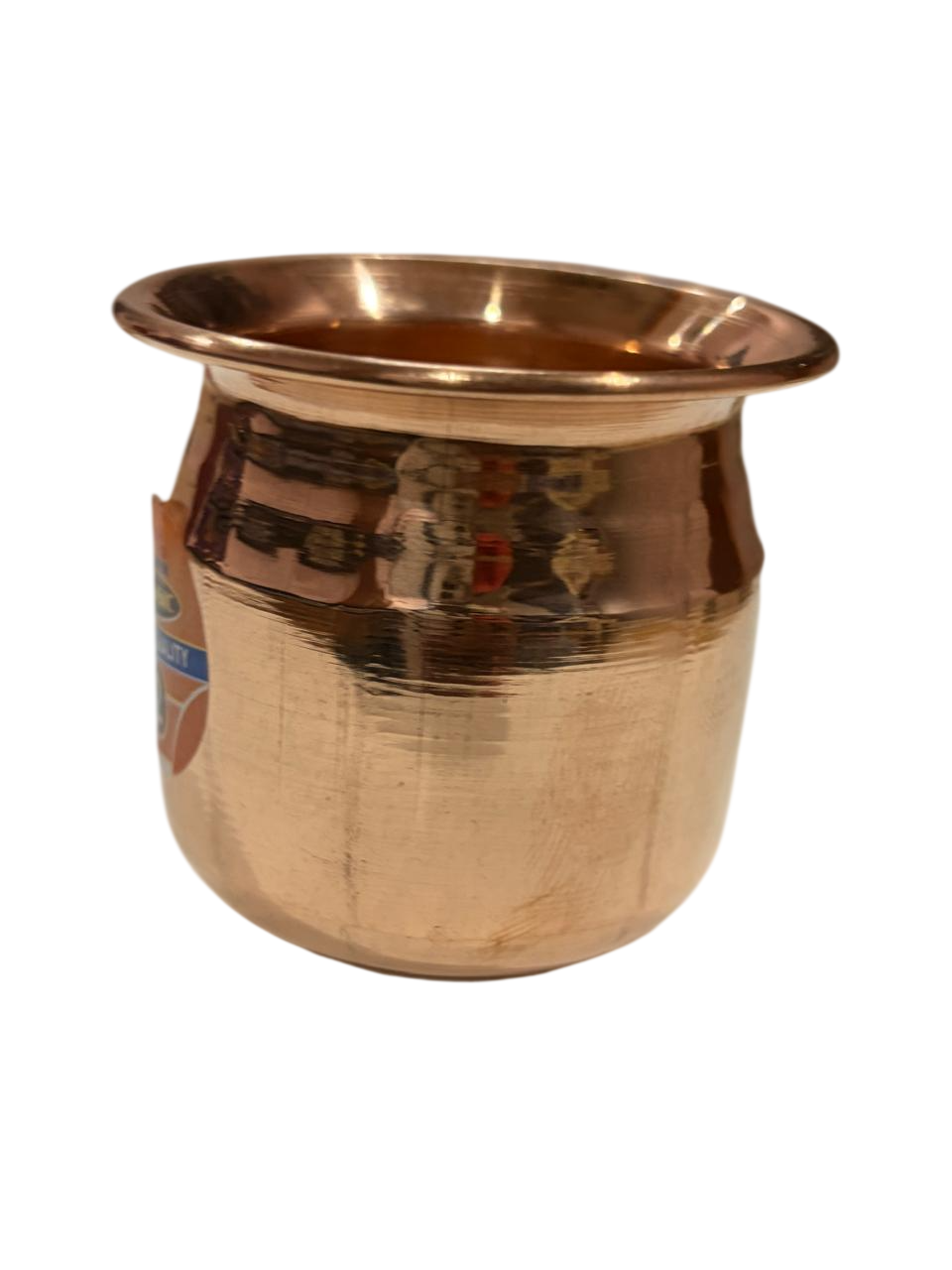 Swarnim copper pooja lota, front view