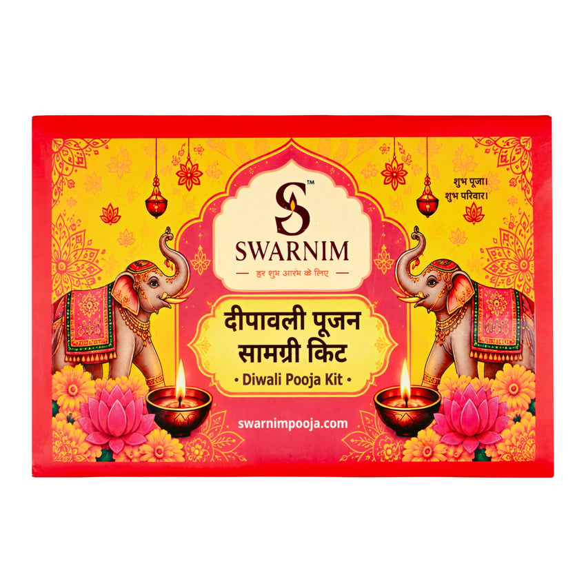 Deepavali Poojan Samagri Kit, front of the Swarnim festive box
