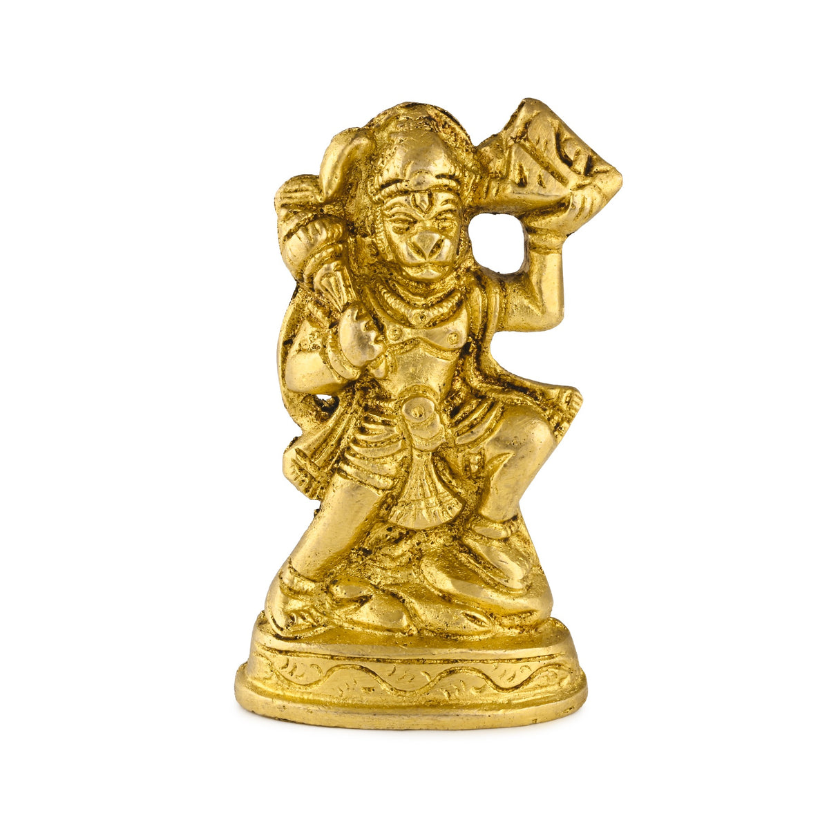 Hanuman Ji brass murti, front view