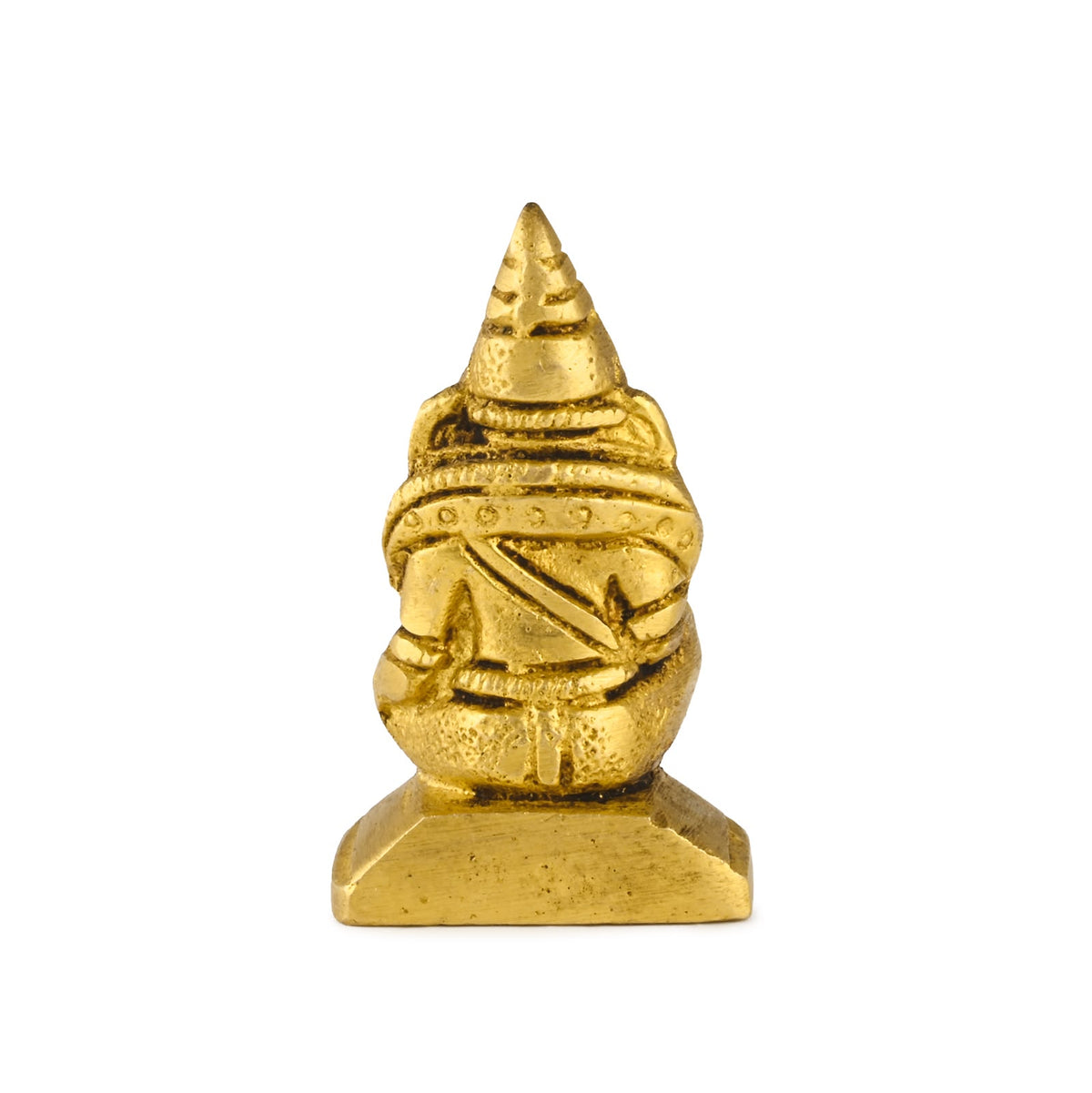 Kuber Ji brass murti, back view